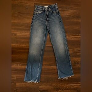 Zara Straight Leg Blue Jeans